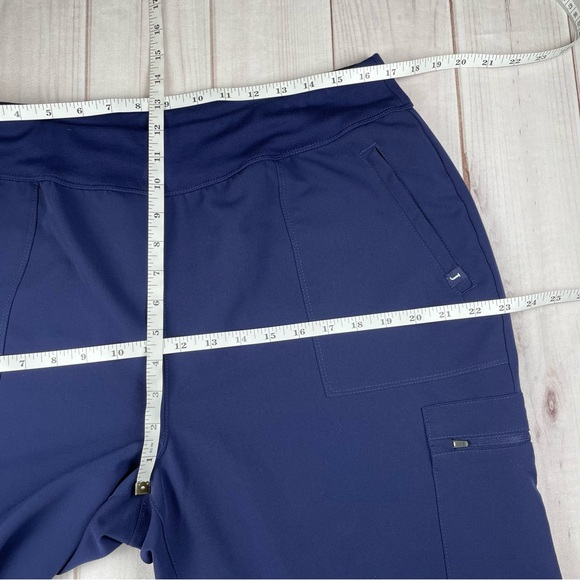 Jaanuu Scrub Pants Women’s XL Petite Pocket Cargo Yoga Waist Interior Drawstring - Picture 10 of 13